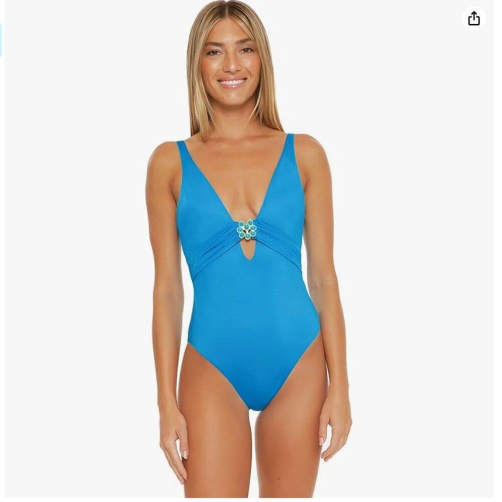 Trina Turk Women's Standard Monaco High Leg One Piece size 12